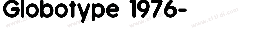 Globotype 1976字体转换